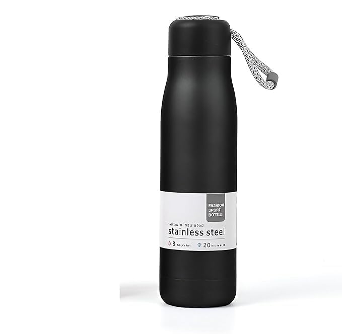 Stainless Steel Vacuum Insulated Water Bottle – Hot & Cold Thermos Flask, Leakproof Office & Travel Bottle (500ml/750ml)