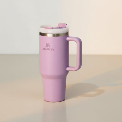 1200ml Stainless Steel Insulated Travel Tumbler with Handle & Straw Lid – Large Capacity Hot & Cold Vacuum Mug
