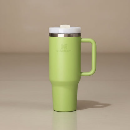 1200ml Stainless Steel Insulated Travel Tumbler with Handle & Straw Lid – Large Capacity Hot & Cold Vacuum Mug